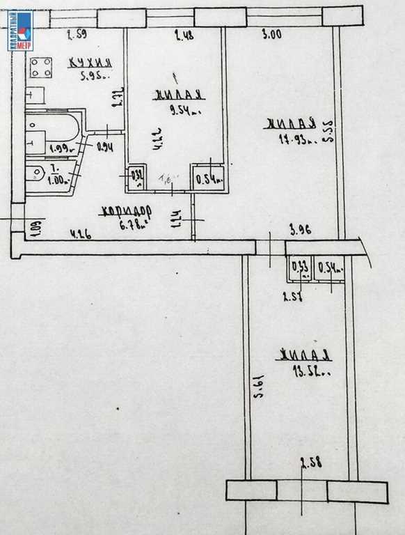 Продажа 3-х комнатной квартиры в г. Минске, ул. Богдановича, дом 60