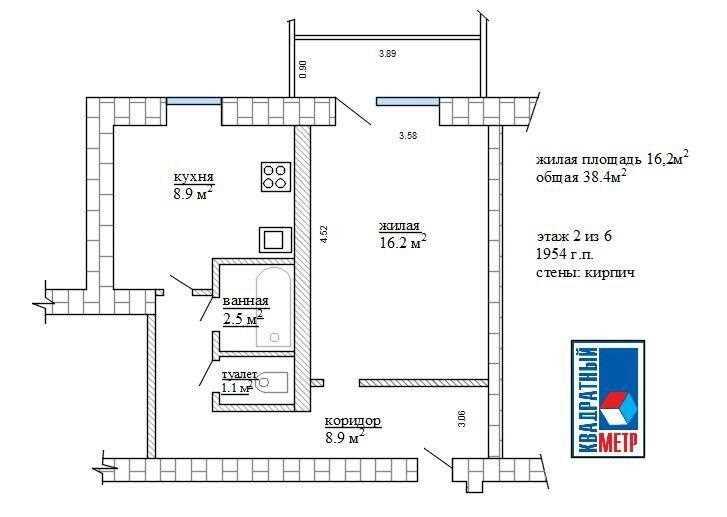 Продажа 1 комнатной квартиры в г. Минске, ул. Запорожская, дом 22