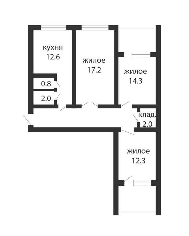 3-квартира в мкр. Восток