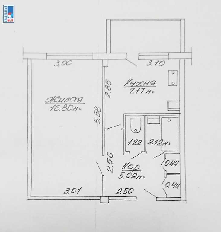 Продажа 1 комнатной квартиры в г. Минске, просп. Пушкина, дом 25