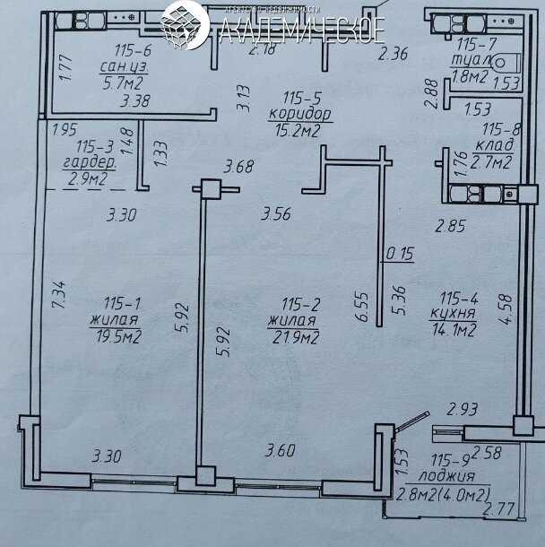 Продажа 2-х комнатной квартиры в г. Минске, ул. Тургенева, дом 1