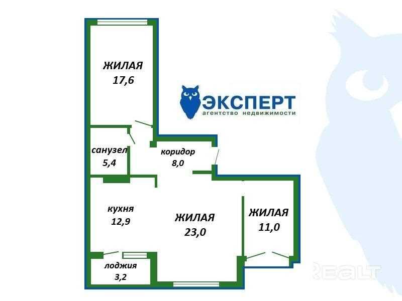 Продается 3-х комнатная квартира в малоэтажной застройке в д. Боровлян