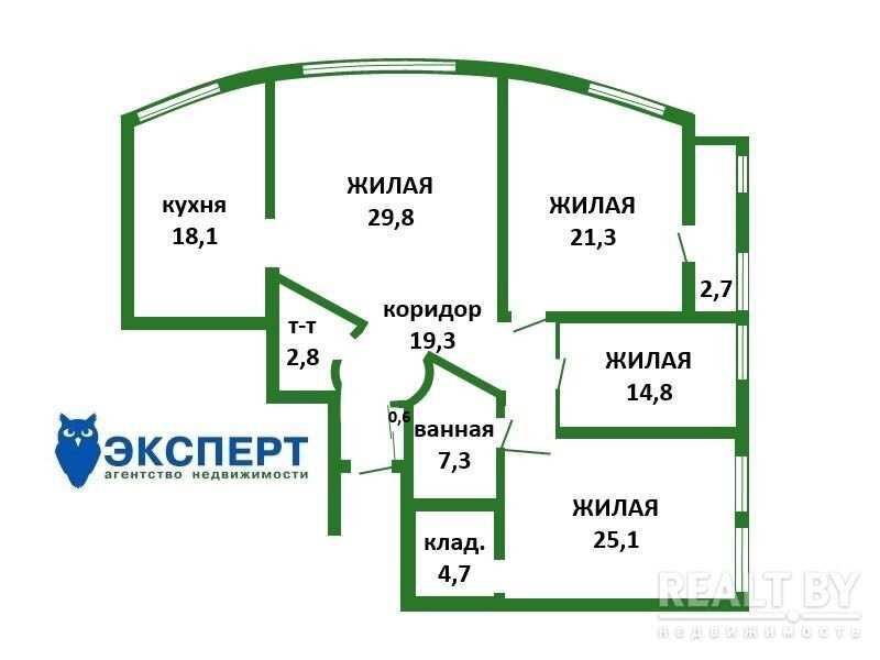 Шикарная квартира возле реки Свислочь с подземным паркингом.