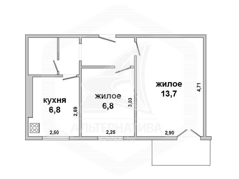 Продажа двухкомнатной квартиры в Бресте, ул. Пионерская