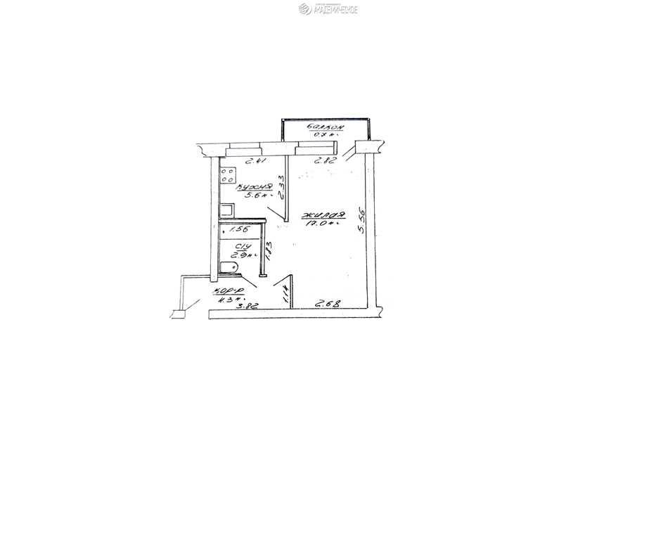 Продажа 1 комнатной квартиры, гп. Мачулищи, ул. Гвардейская, дом 2