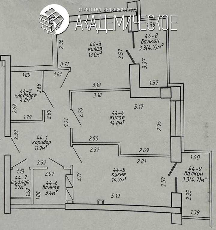 Продажа 3-х комнатной квартиры в г. Минске, просп. Победителей, дом 13