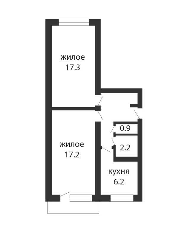 2-КОМНАТНАЯ КВАРТИРА В МКР. КОВАЛЕВО