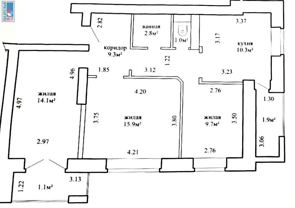 Продажа 3-х комнатной квартиры в г. Минске, ул. Люксембург, дом 143