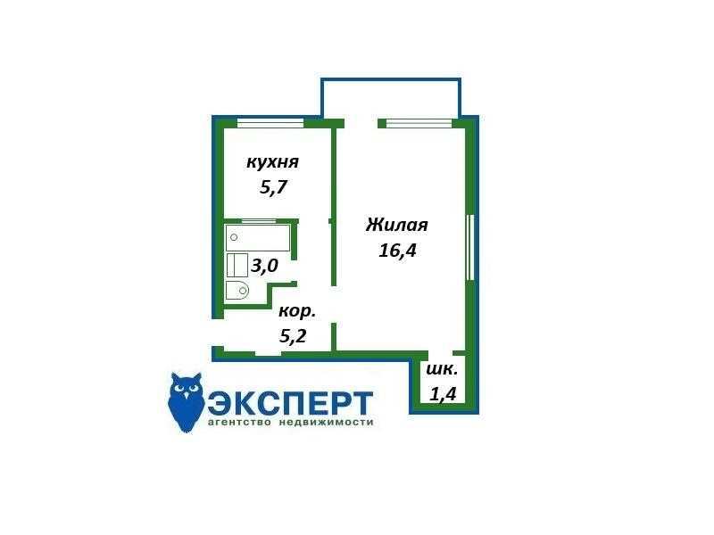 Однокомнатная квартира у метро Парк Челюскинцев  в кирпичном доме