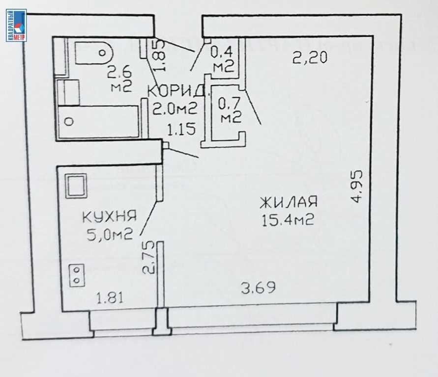 Продажа 1 комнатной квартиры в г. Минске, просп. Партизанский, дом 67