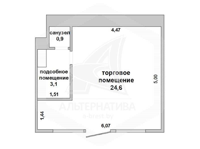 Торговое помещение в Бресте в собственность