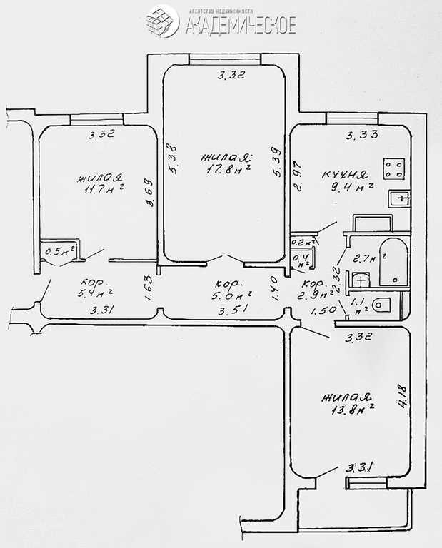 Продажа 3-х комнатной квартиры в г. Минске, ул. Острошицкая, дом 21