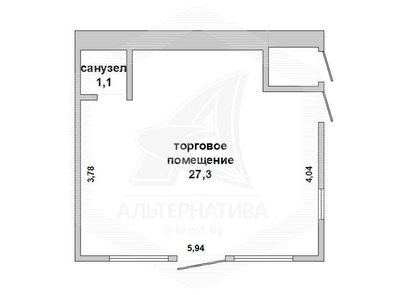 Торговое помещение в Бресте в собственность