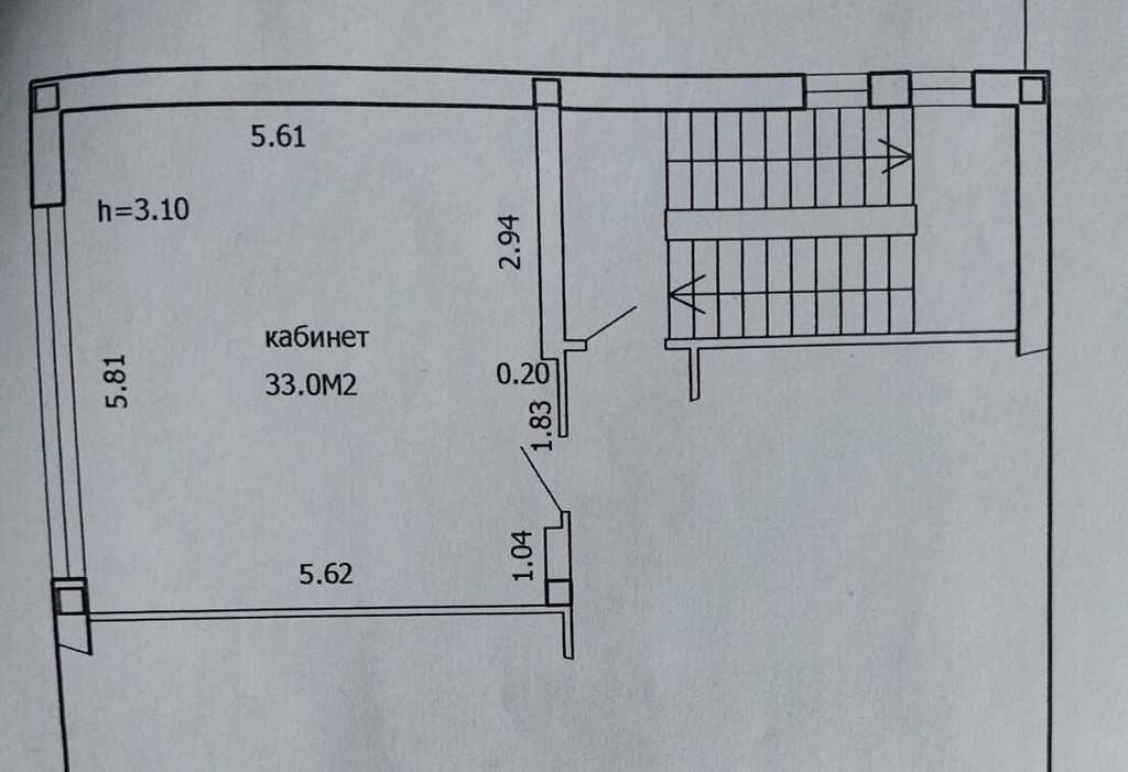 Офис 33 кв.метра с парковкой