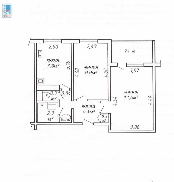 Продажа 2-х комнатной квартиры в г. Минске, ул. Руссиянова, дом 18