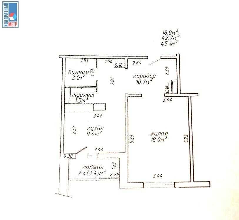 Продажа 1 комнатной квартиры в г. Минске, ул. Лосика, дом 32