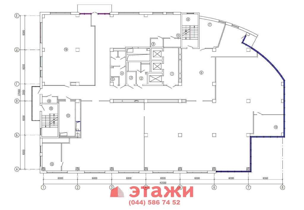 Офис 915 м.кв. на 3 этаже в БЦ возле ст.м. Фрунзенская