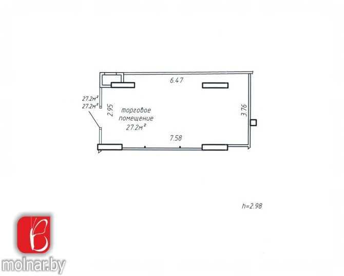 Продажа торгового помещения в ЖК "Маяк Минска" 27.2м2