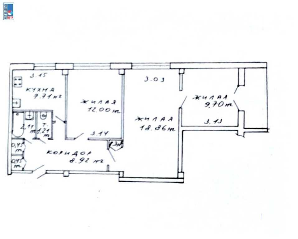 Продажа 3-х комнатной квартиры в г. Минске, ул. Широкая, дом 20