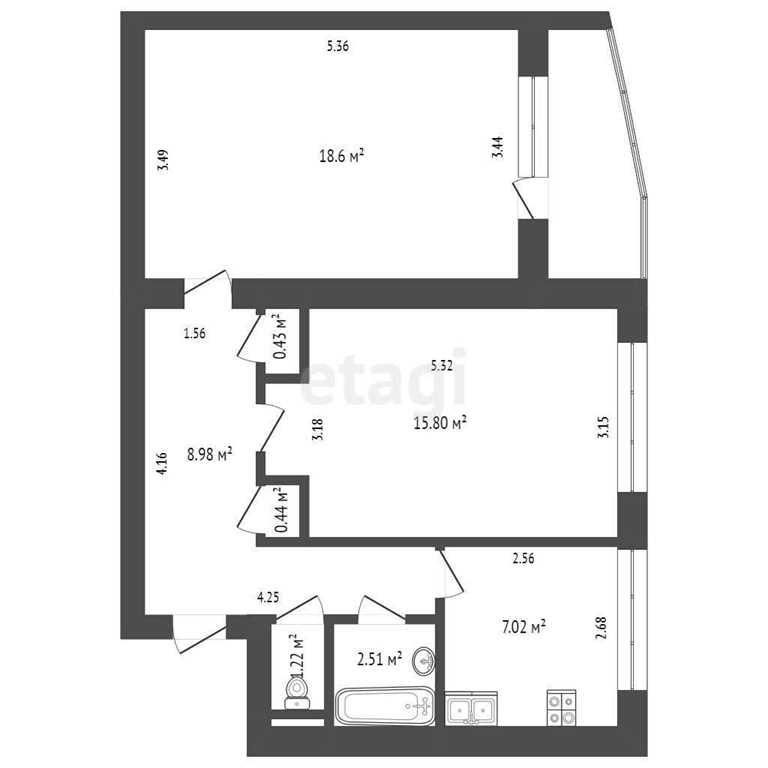 Продажа 2-х комнатной квартиры в г. Минске, ул. Коласа, дом 67